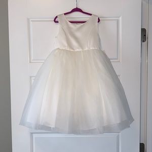 Girls flower girl dress 4T ivory NWT